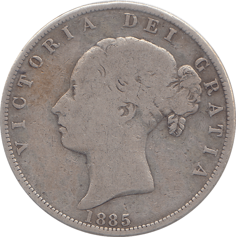 1885 HALFCROWN ( FINE ) - HALFCROWN - Cambridgeshire Coins