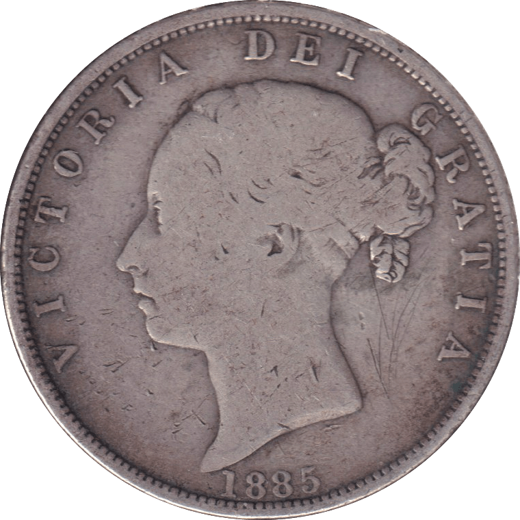 1885 HALFCROWN ( GF ) - HALFCROWN - Cambridgeshire Coins