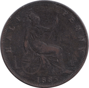 1885 HALFPENNY ( FINE ) - HALFPENNY - Cambridgeshire Coins