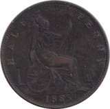 1885 HALFPENNY ( FINE ) - HALFPENNY - Cambridgeshire Coins