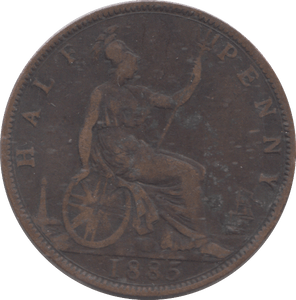1885 HALFPENNY ( FINE ) - HALFPENNY - Cambridgeshire Coins