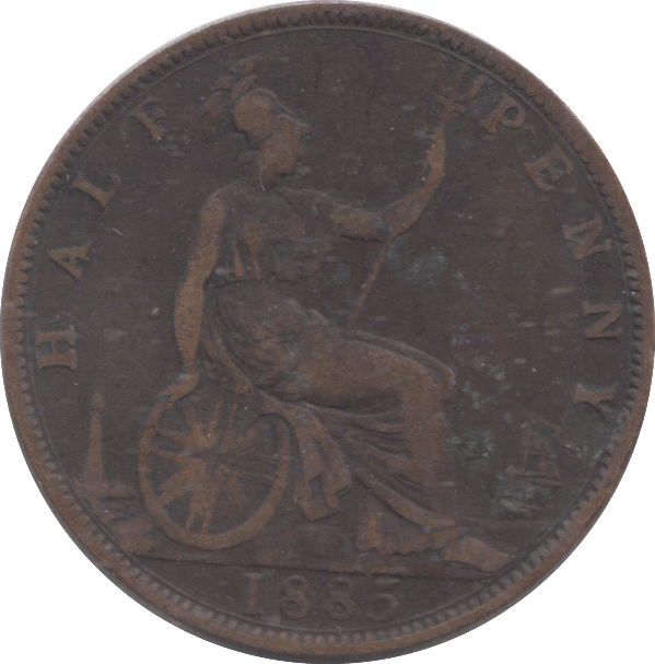 1885 HALFPENNY ( FINE ) - HALFPENNY - Cambridgeshire Coins
