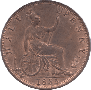 1885 HALFPENNY ( UNC ) - HALFPENNY - Cambridgeshire Coins