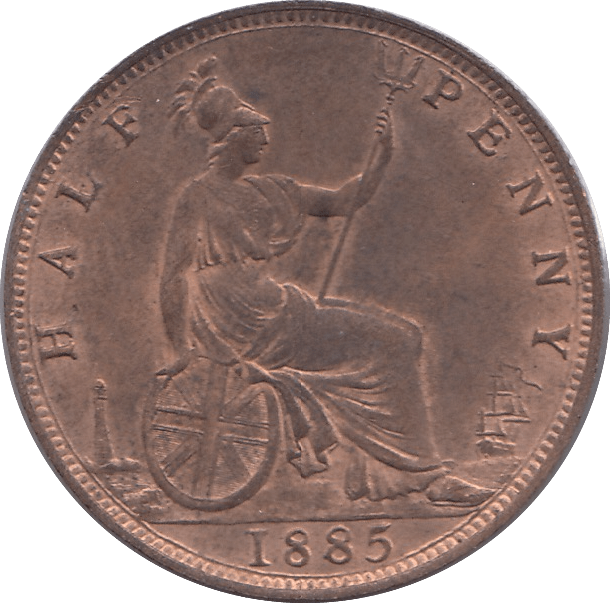 1885 HALFPENNY ( UNC ) - HALFPENNY - Cambridgeshire Coins