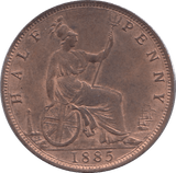 1885 HALFPENNY ( UNC ) - HALFPENNY - Cambridgeshire Coins