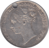 1885 HOLED THREEPENCE ( GVF ) - THREEPENCE - Cambridgeshire Coins