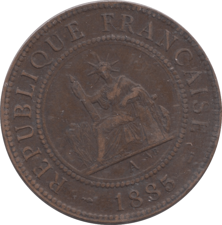 1885 INDOCHINA ONE CENT - WORLD COINS - Cambridgeshire Coins