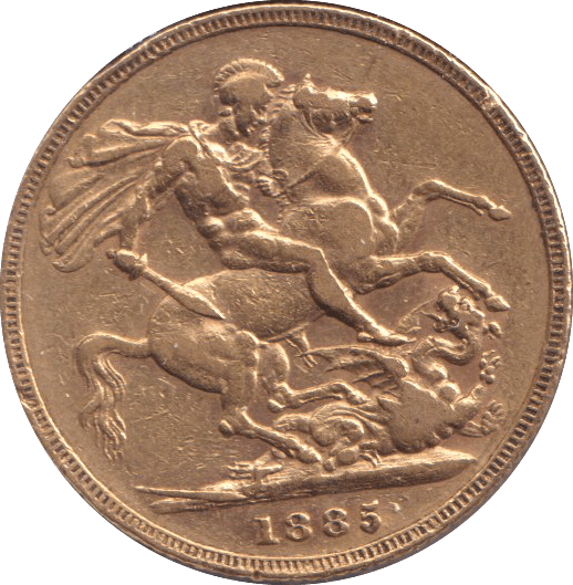 1885 M 3 GOLD SOVEREIGN ( GVF ) - SOVEREIGN - Cambridgeshire Coins