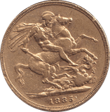 1885 M 3 GOLD SOVEREIGN ( GVF ) - SOVEREIGN - Cambridgeshire Coins