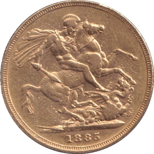 1885 M 4 GOLD SOVEREIGN ( GVF ) (Copy) - SOVEREIGN - Cambridgeshire Coins