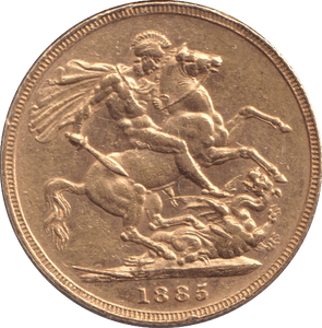 1885 M GOLD SOVEREIGN ( EF ) - SOVEREIGN - Cambridgeshire Coins