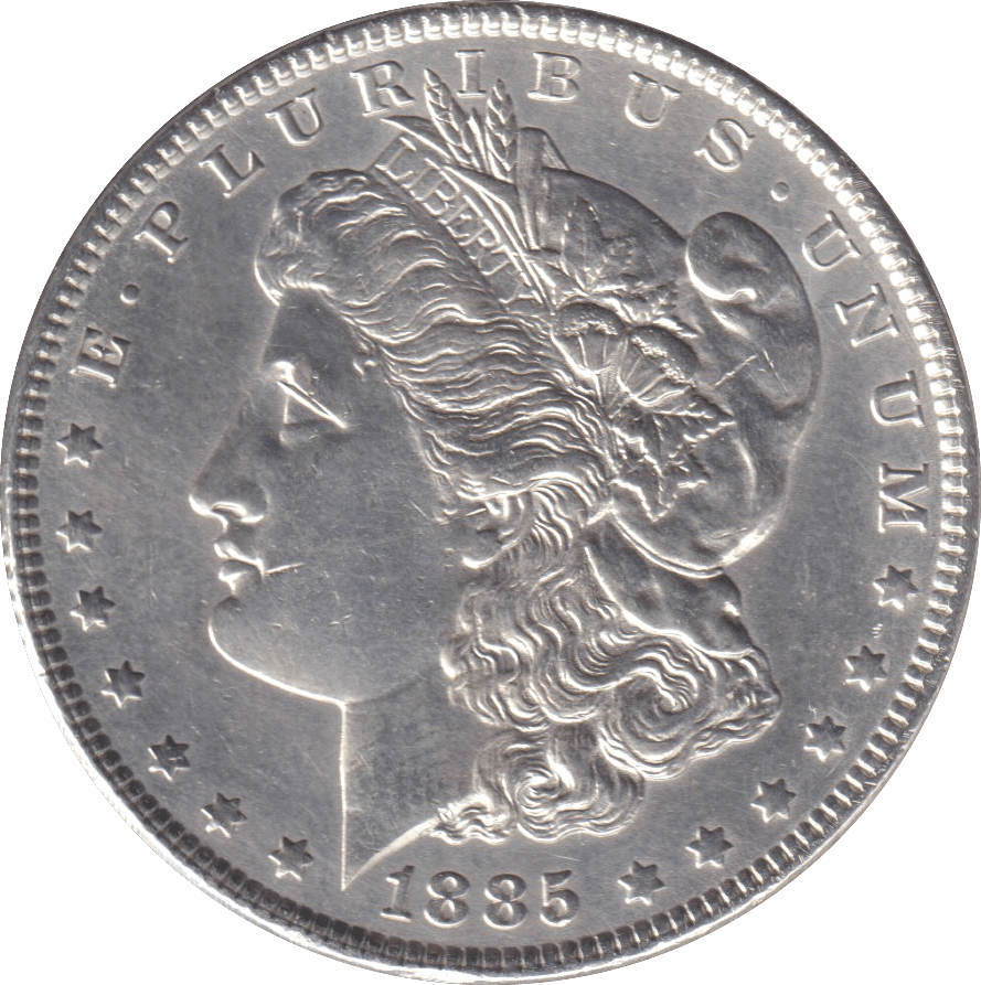 1885 MORGAN DOLLAR USA PHILADEPHIA MINT - SILVER WORLD COINS - Cambridgeshire Coins