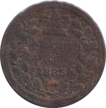 1885 ONE THIRD FARTHING ( GF ) - ONE THIRD FARTHING - Cambridgeshire Coins