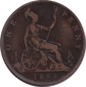 1885 PENNY ( FINE ) - PENNY - Cambridgeshire Coins