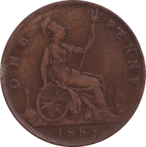 1885 PENNY ( GVF ) - PENNY - Cambridgeshire Coins