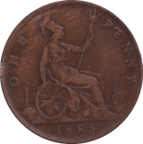 1885 PENNY ( GVF ) - PENNY - Cambridgeshire Coins