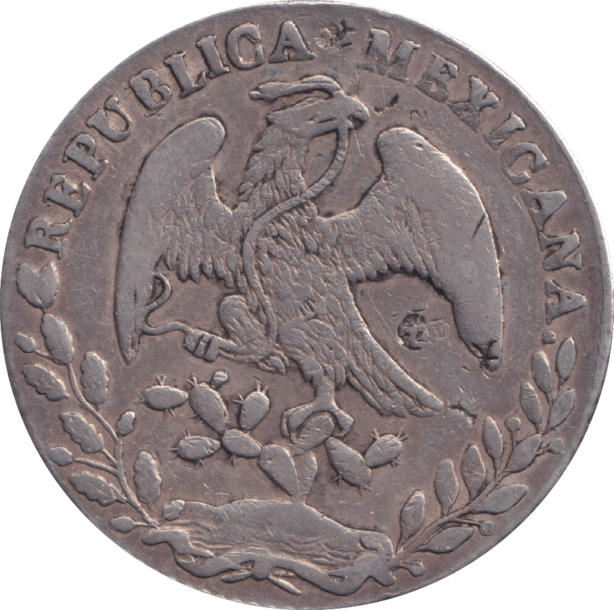 1885 SILVER 8 REALES MEXICO - SILVER WORLD COINS - Cambridgeshire Coins