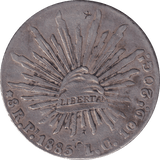 1885 SILVER 8 REALES MEXICO - SILVER WORLD COINS - Cambridgeshire Coins