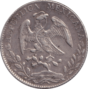 1885 SILVER 8 REALES MEXICO - SILVER WORLD COINS - Cambridgeshire Coins