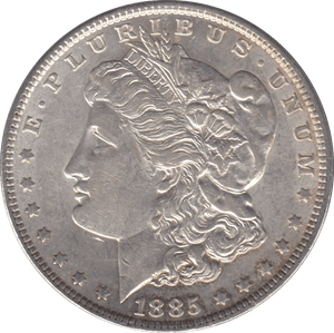 1885 SILVER MORGAN DOLLAR USA PHILADELPHIA MINT - SILVER WORLD COINS - Cambridgeshire Coins
