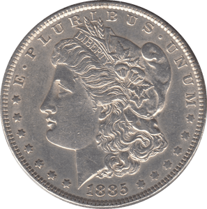 1885 SILVER MORGAN DOLLAR USA PHILADELPHIA MINT - SILVER WORLD COINS - Cambridgeshire Coins