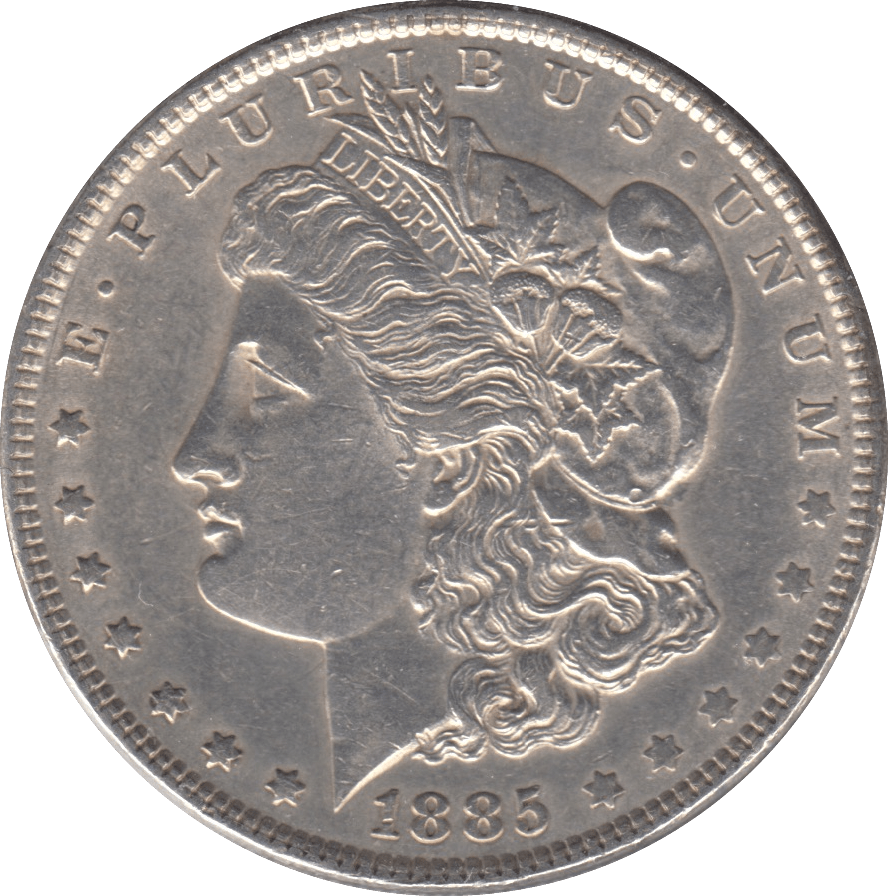 1885 SILVER MORGAN DOLLAR USA PHILADELPHIA MINT - SILVER WORLD COINS - Cambridgeshire Coins