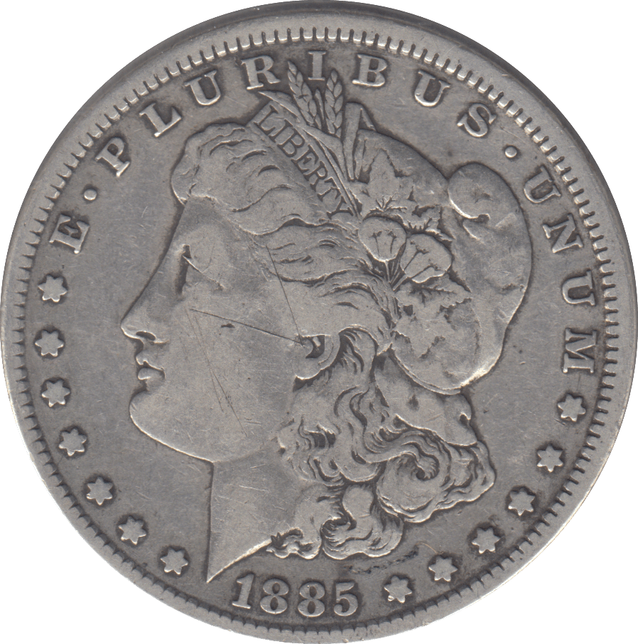 1885 SILVER ONE DOLLAR USA - SILVER WORLD COINS - Cambridgeshire Coins