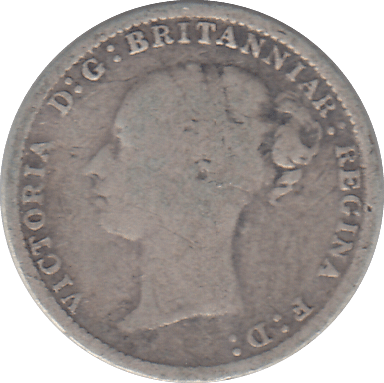 1885 SILVER THREEPENCE ( FAIR ) - THREEPENCE - Cambridgeshire Coins