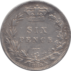 1885 SIX PENCE SCOTLAND ( GVF ) - SIXPENCE - Cambridgeshire Coins