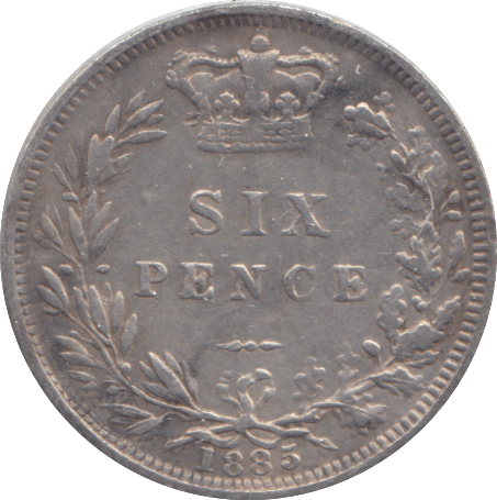 1885 SIX PENCE SCOTLAND ( GVF ) - SIXPENCE - Cambridgeshire Coins