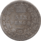 1885 SIXPENCE ( FAIR ) - SIXPENCE - Cambridgeshire Coins