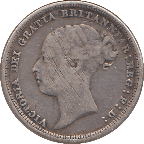 1885 SIXPENCE ( FINE ) - SIXPENCE - Cambridgeshire Coins