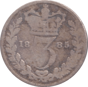 1885 THREEPENCE ( FAIR ) - Threepence - Cambridgeshire Coins