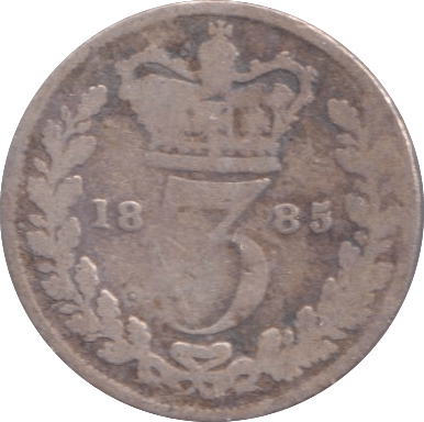 1885 THREEPENCE ( FAIR ) - Threepence - Cambridgeshire Coins