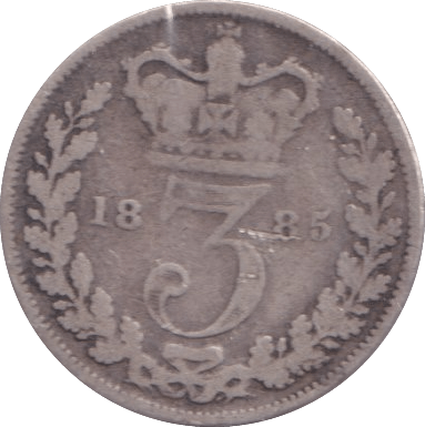 1885 THREEPENCE ( FAIR ) - Threepence - Cambridgeshire Coins