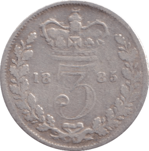 1885 THREEPENCE ( FINE ) - THREEPENCE - Cambridgeshire Coins