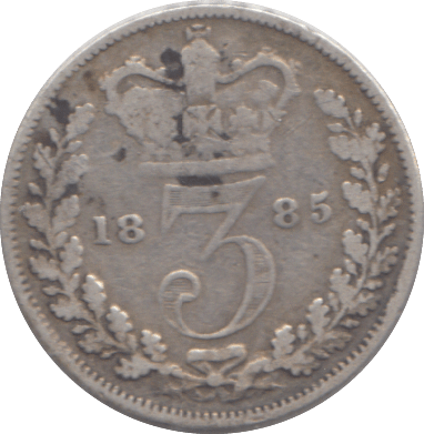 1885 THREEPENCE ( FINE ) - THREEPENCE - Cambridgeshire Coins