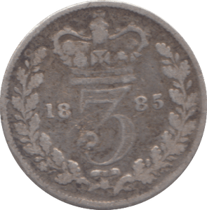 1885 THREEPENCE ( FINE ) - THREEPENCE - Cambridgeshire Coins