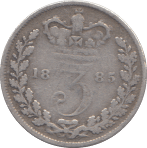 1885 THREEPENCE ( FINE ) - THREEPENCE - Cambridgeshire Coins