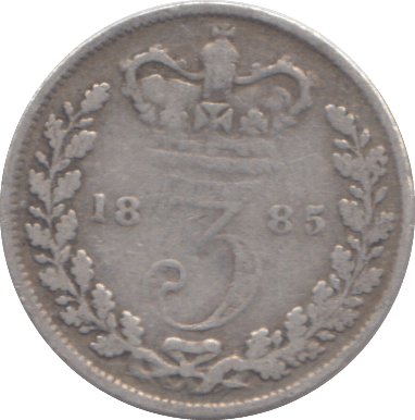 1885 THREEPENCE ( FINE ) - THREEPENCE - Cambridgeshire Coins