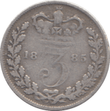 1885 THREEPENCE ( FINE ) - THREEPENCE - Cambridgeshire Coins