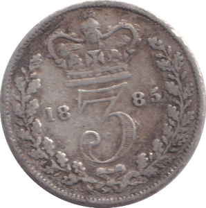 1885 THREEPENCE ( FINE ) - WORLD COINS - Cambridgeshire Coins