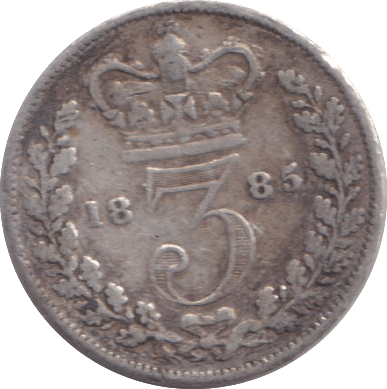 1885 THREEPENCE ( FINE ) - WORLD COINS - Cambridgeshire Coins