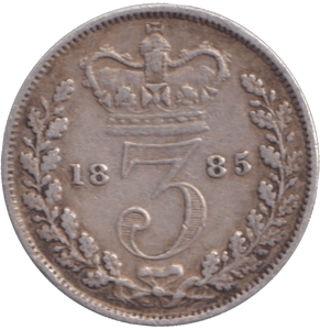 1885 THREEPENCE ( GF ) - THREEPENCE - Cambridgeshire Coins