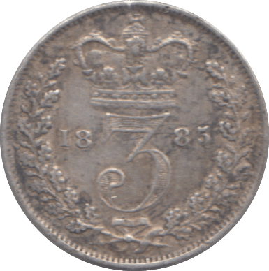 1885 THREEPENCE ( GVF ) - THREEPENCE - Cambridgeshire Coins