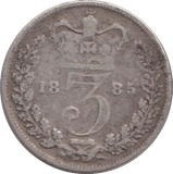 1885 THREEPENCE ( NF ) - WORLD COINS - Cambridgeshire Coins