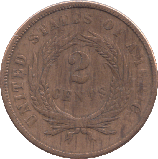 1886 2 CENTS USA - WORLD COINS - Cambridgeshire Coins