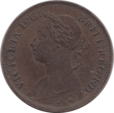 1886 FARTHING ( EF ) - Farthing - Cambridgeshire Coins
