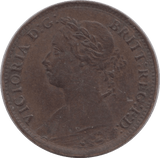 1886 FARTHING ( EF ) - Farthing - Cambridgeshire Coins