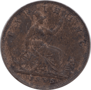1886 FARTHING ( EF ) - Farthing - Cambridgeshire Coins
